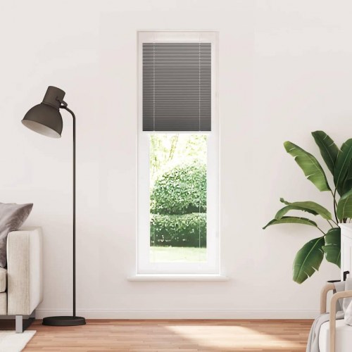 Plisségardin antracit 60×200 cm - stofbredde 59,4 cm, polyester