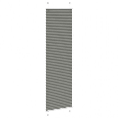 Plisségardin antracit 60×200 cm - stofbredde 59,4 cm, polyester