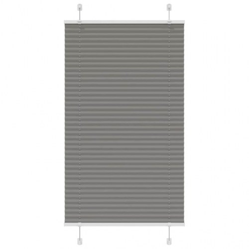 Plisségardin - antracit 70×150 cm, stofbredde 69,4 cm, polyester