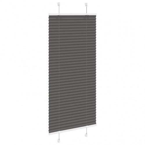 Plisségardin - sort 55×100 cm, stofbredde 54,4 cm, polyester