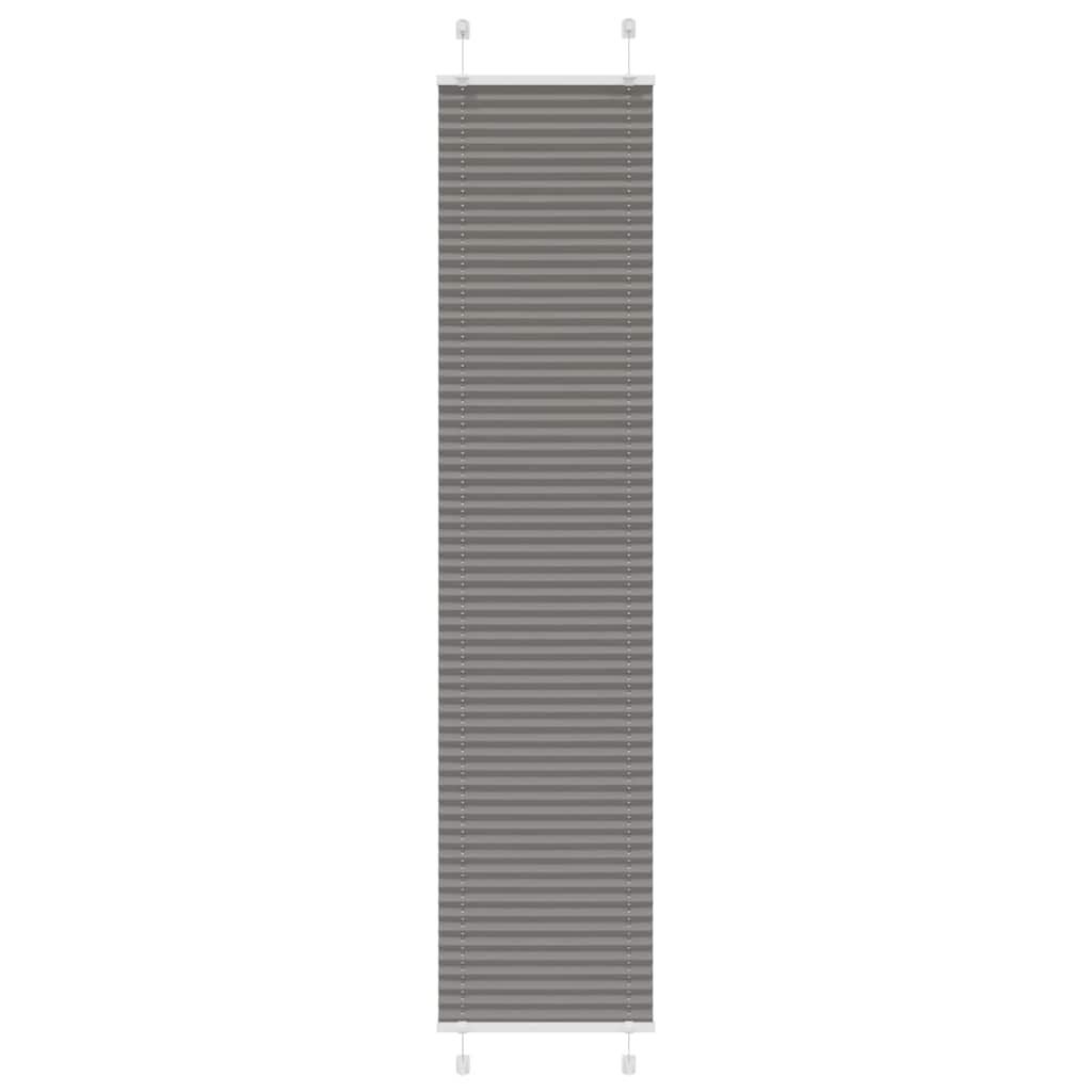 Plisségardin Antracit 50x200 cm Stofbredde 49,4 cm Polyester