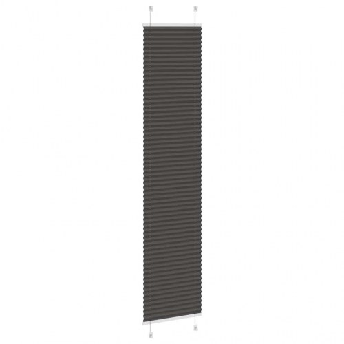 Plisségardin - sort 40×200 cm, stofbredde 39,4 cm, polyester