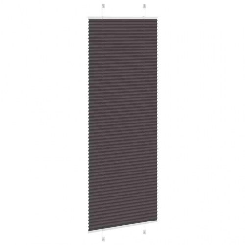 Plisségardin - sort 75×200 cm, stofbredde 74,4 cm, polyester