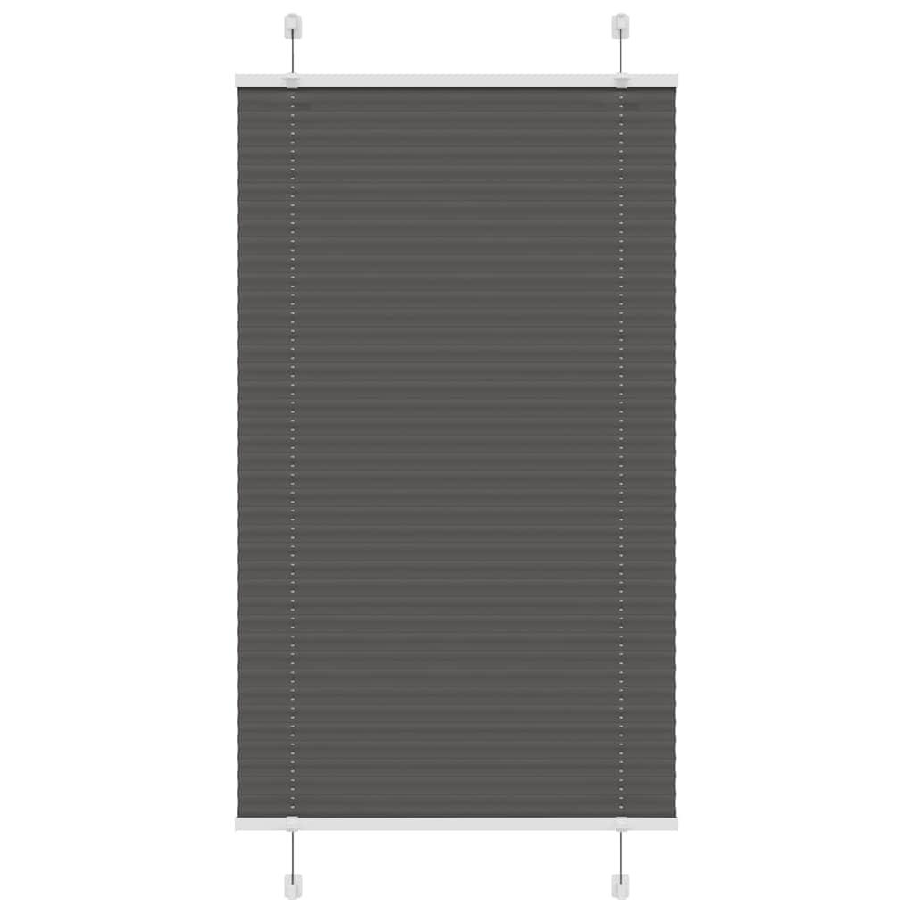 Plisségardin Sort 70x100 cm Stofbredde 69,4 cm Polyester