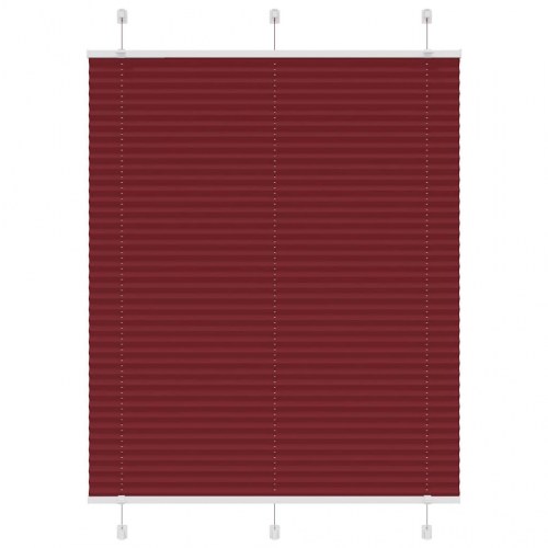 Plisségardin bordeauxrød 110×150 cm - stofbredde 109,4 cm