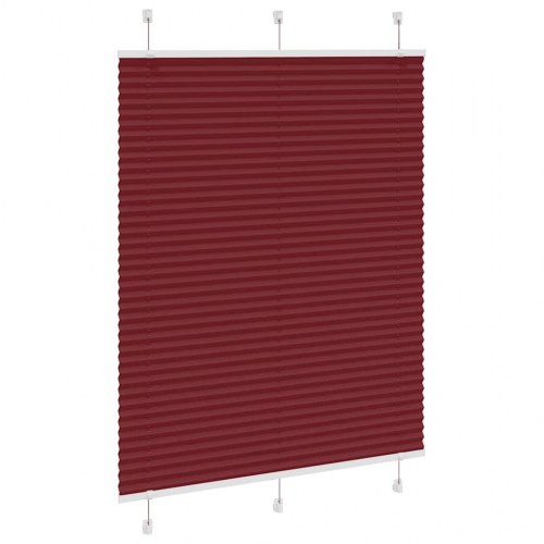 Plisségardin bordeauxrød 110×150 cm - stofbredde 109,4 cm