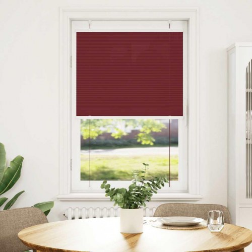 Plisségardin - bordeauxrød 70×150 cm, stofbredde 69,4 cm, polyester