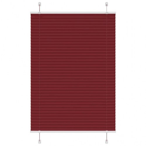 Plisségardin - bordeauxrød 100×150 cm, stofbredde 99,4 cm, polyester