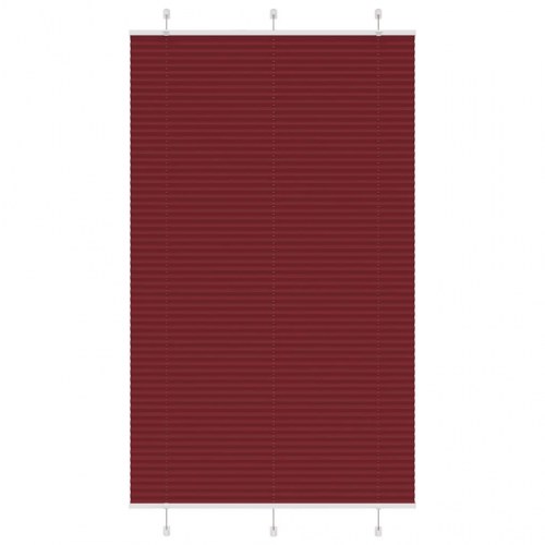 Plisségardin - bordeauxrød 120×200 cm (stofbredde 119,4 cm)