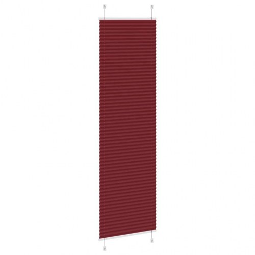 Plisségardin - bordeauxrød 55×200 cm, stofbredde 54,4 cm, polyester