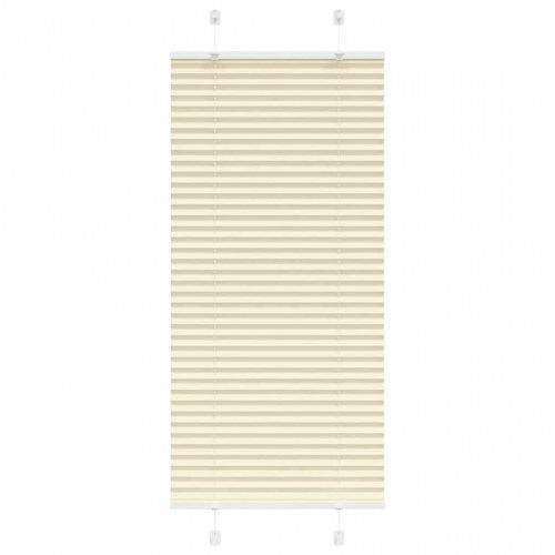 Plisségardin - creme 55×100 cm, stofbredde 54,4 cm, polyester