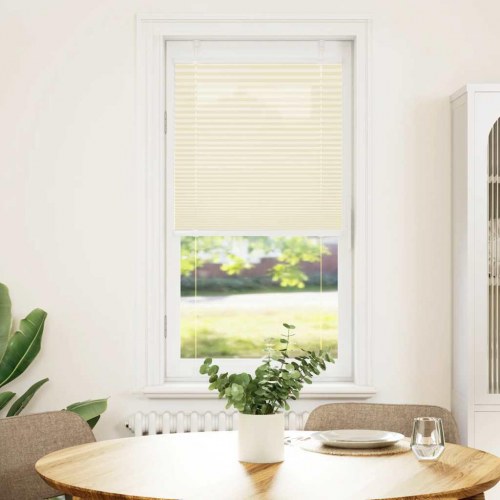 Plisségardin - creme 55×100 cm, stofbredde 54,4 cm, polyester