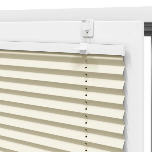 Plisségardin - creme 55×100 cm, stofbredde 54,4 cm, polyester