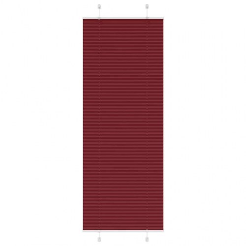 Plisségardin - bordeauxrød 80×200 cm, stofbredde 79,4 cm, polyester