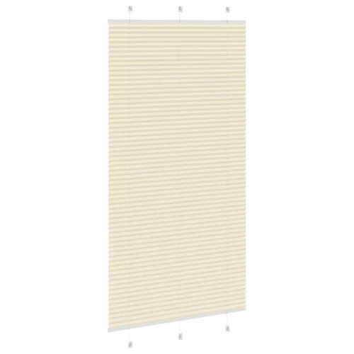 Plisségardin - creme, 105×200 cm, polyester
