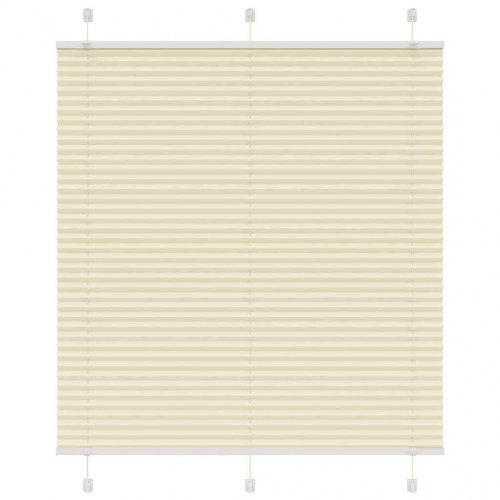 Plisségardin - creme 120×150 cm, stofbredde 119,4 cm, polyester