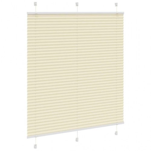 Plisségardin - creme 120×150 cm, stofbredde 119,4 cm, polyester