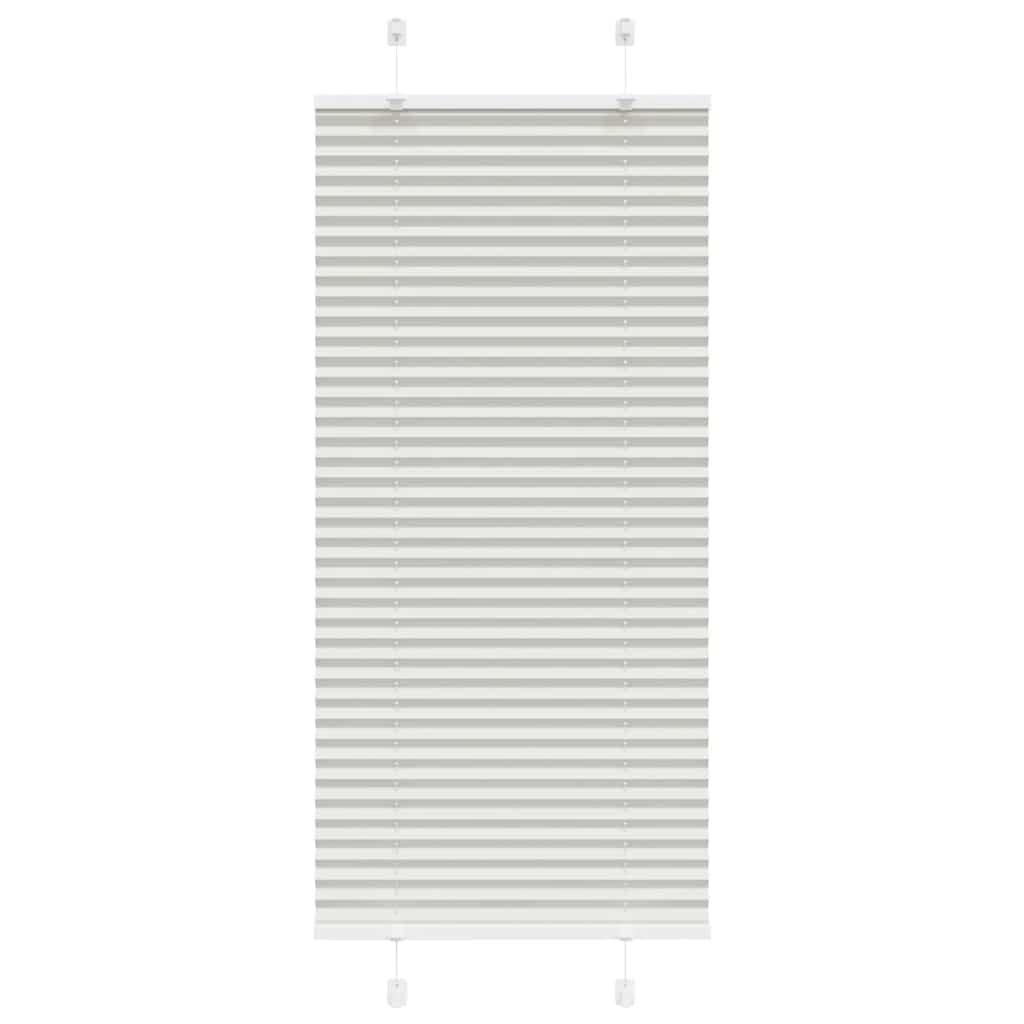 Plisségardin Lysegrå 55x100 cm Stofbredde 54,4 cm Polyester