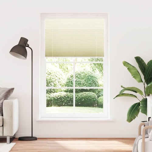Plisségardin - creme, 115×200 cm, stofbredde 114,4 cm, polyester