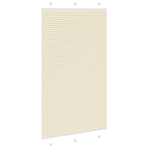 Plisségardin - creme, 115×200 cm, stofbredde 114,4 cm, polyester