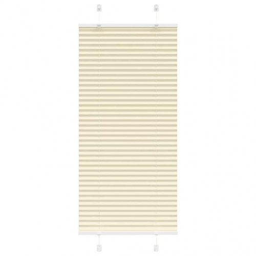 Plisségardin - creme, 55×150 cm (stofbredde 54,4 cm) i polyester