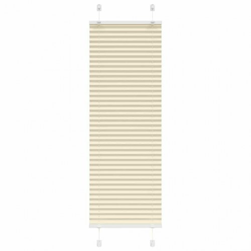 Plisségardin - creme, 45×150 cm (stofbredde 44,4 cm), polyester