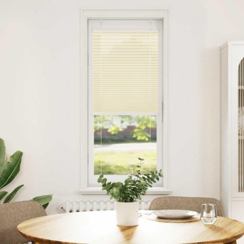 Plisségardin - creme, 45×150 cm (stofbredde 44,4 cm), polyester