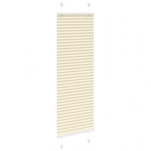 Plisségardin - creme, 45×150 cm (stofbredde 44,4 cm), polyester