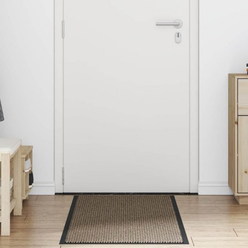 Dørmåtte brun 60 × 180 cm - slidstærk og skridsikker