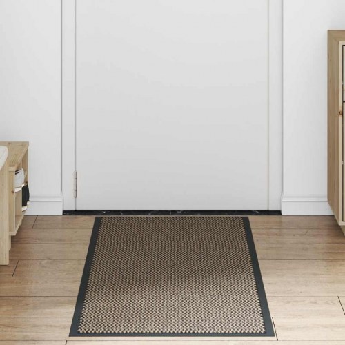 Dørmåtte brun 60 × 180 cm - slidstærk og skridsikker