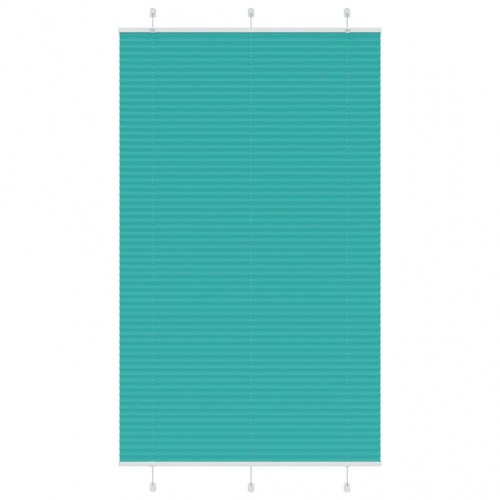 Plisségardin - petroleum grøn 120×200 cm, stofbredde 119,4 cm, polyester