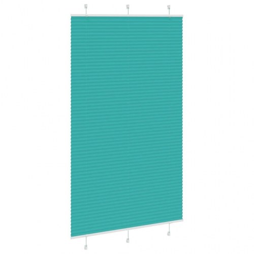 Plisségardin - petroleum grøn 120×200 cm, stofbredde 119,4 cm, polyester