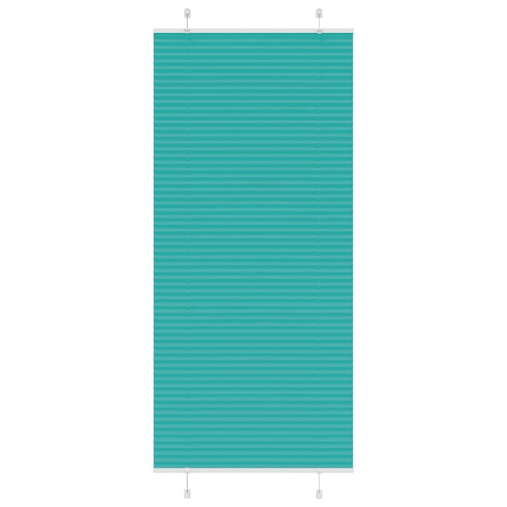 Plisségardin Benzin Grøn 85x200 cm Stofbredde 84,4 cm Polyester