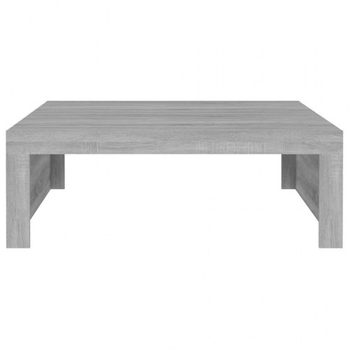 Sofabord 100 × 100 × 35 cm i konstrueret træ - grå sonoma-eg