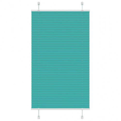 Plisségardin - petroleum grøn 80×150 cm, stofbredde 79,4 cm, polyester