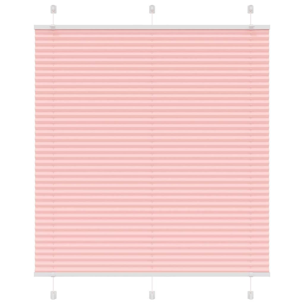 Plisségardin Lyserød 115x150 cm Stofbredde 114,4 cm Polyester