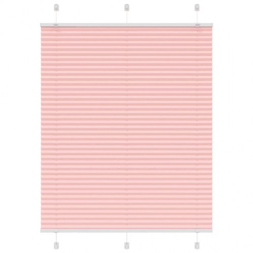 Plisségardin lyserød 105×150 cm - stofbredde 104,4 cm, polyester