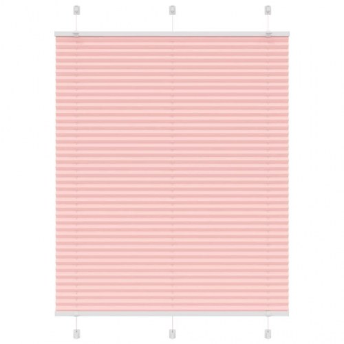 Plisségardin Lyserød 105x100 cm Stofbredde 104,4 cm Polyester