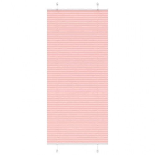 Plisségardin lyserød 95×200 cm - stofbredde 94,4 cm, polyester