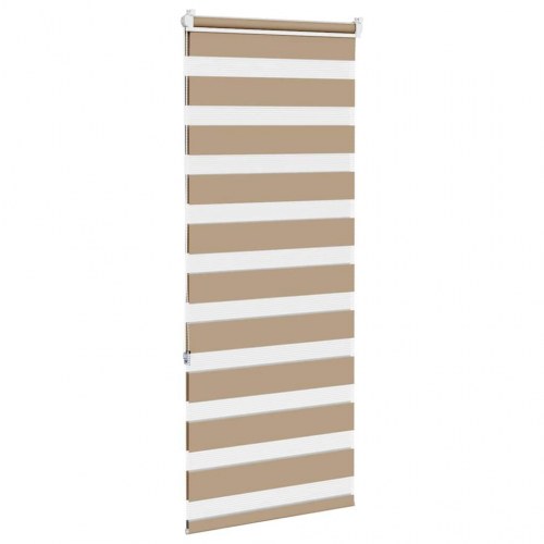 Zebragardin sandbrun 60×150 cm - stofbredde 55,9 cm, polyester