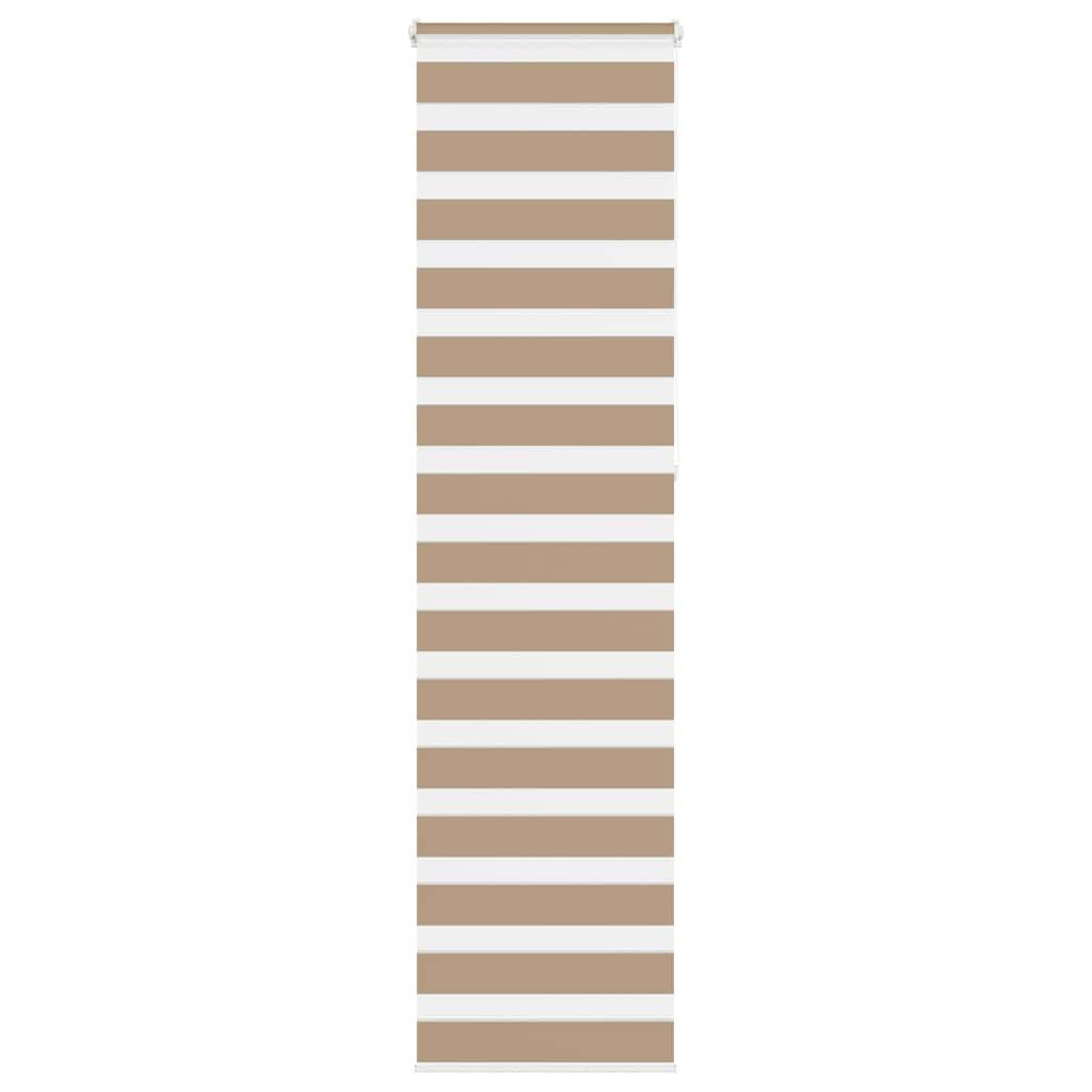 Zebragardin sandbrun 60x230 cm stofbredde 55,9 cm polyester