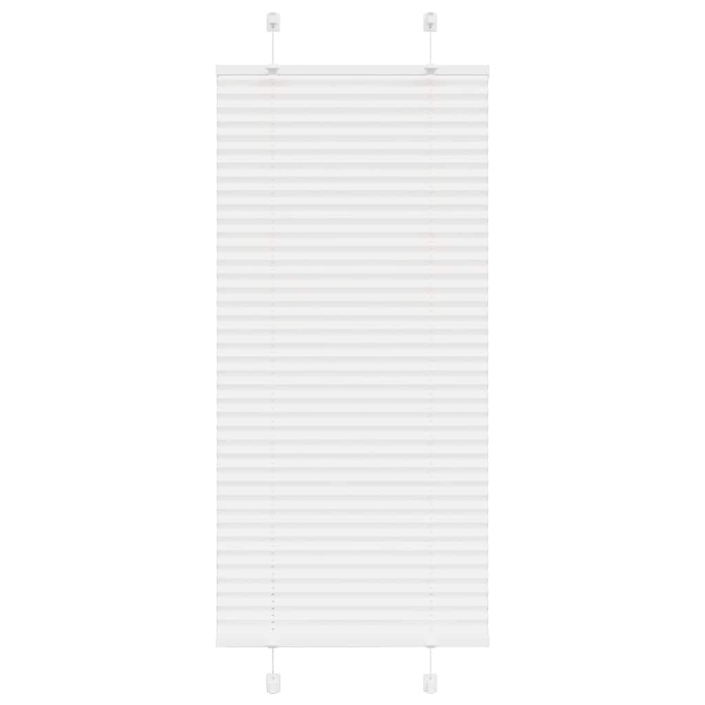 Plisségardin Hvid 60x150 cm Stofbredde 59,4 cm Polyester