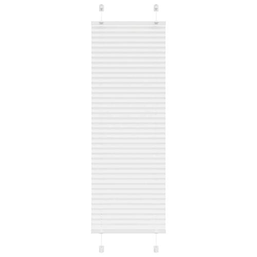 Plisségardin Hvid 40x100 cm Stofbredde 39,4 cm Polyester