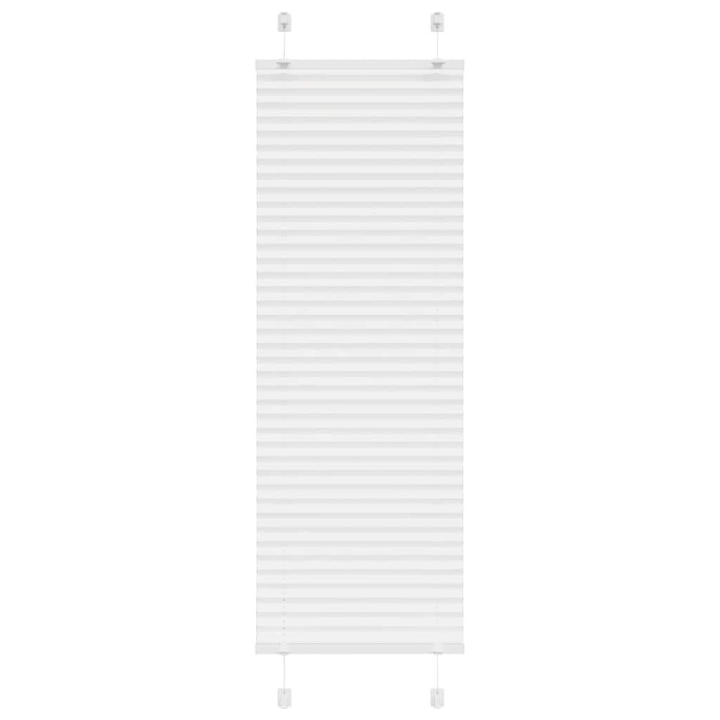 Plisségardin Hvid 40x100 cm Stofbredde 39,4 cm Polyester