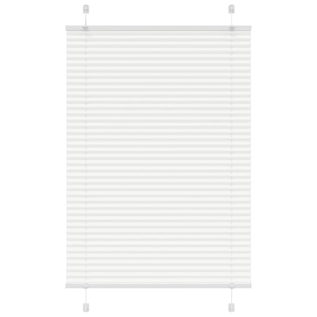 Plisségardin Hvid 95x150 cm Stofbredde 94,4 cm Polyester