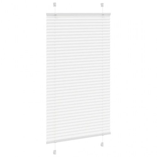 Plisségardin hvid 75×100 cm - stofbredde 74,4 cm, polyester