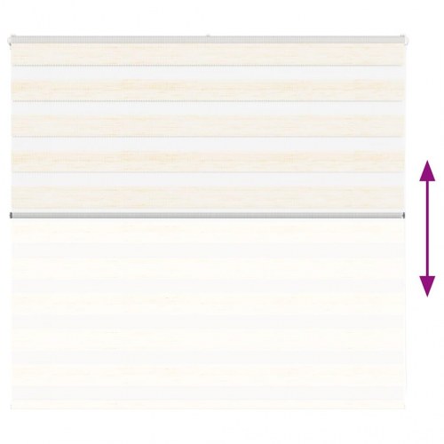 Zebragardin - marmorbeige 155×100 cm, stofbredde 150,9 cm, polyester