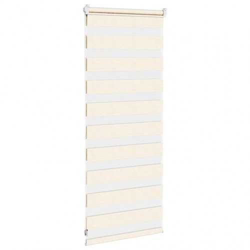 Zebragardin - marmorbeige 60×100 cm, stofbredde 55,9 cm, polyester