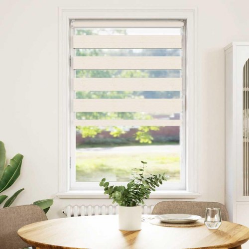 Zebragardin - marmorbeige 85×150 cm, stofbredde 80,9 cm, polyester