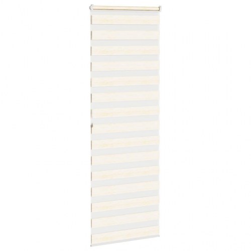 Zebragardin - marmorbeige 85×200 cm (stofbredde 80,9 cm) i polyester